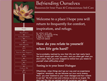 Tablet Screenshot of befriendingourselves.com
